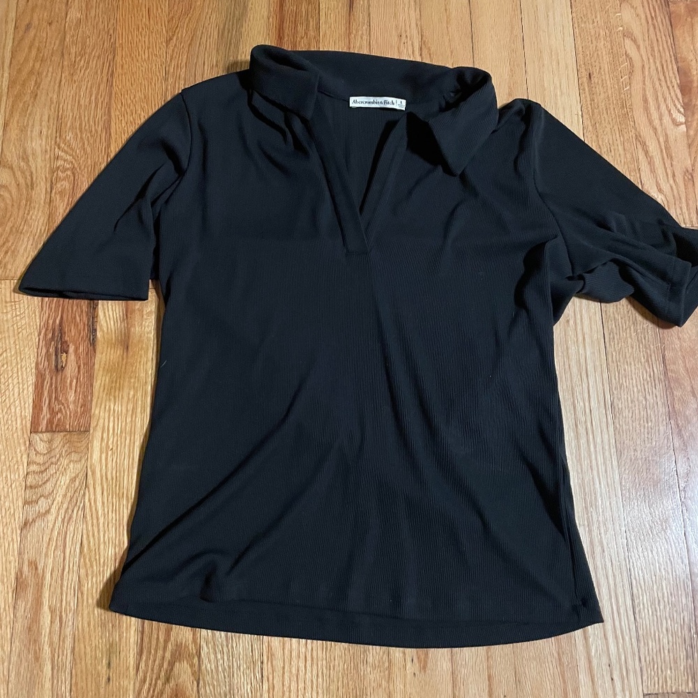 Abercrombie Short Sleeve Ribbed Polo